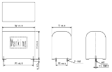 Shizuki MEC-HC series capacitor technical drawing and dimensions.
