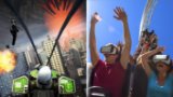 Six Flags Theme Parks' virtual reality roller coaster.