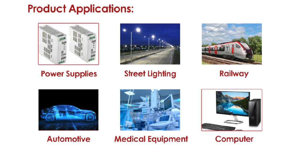 Ametherm product applications.