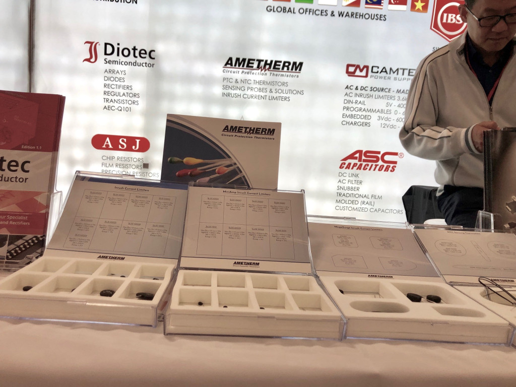 Ametherm products at the IBS booth.