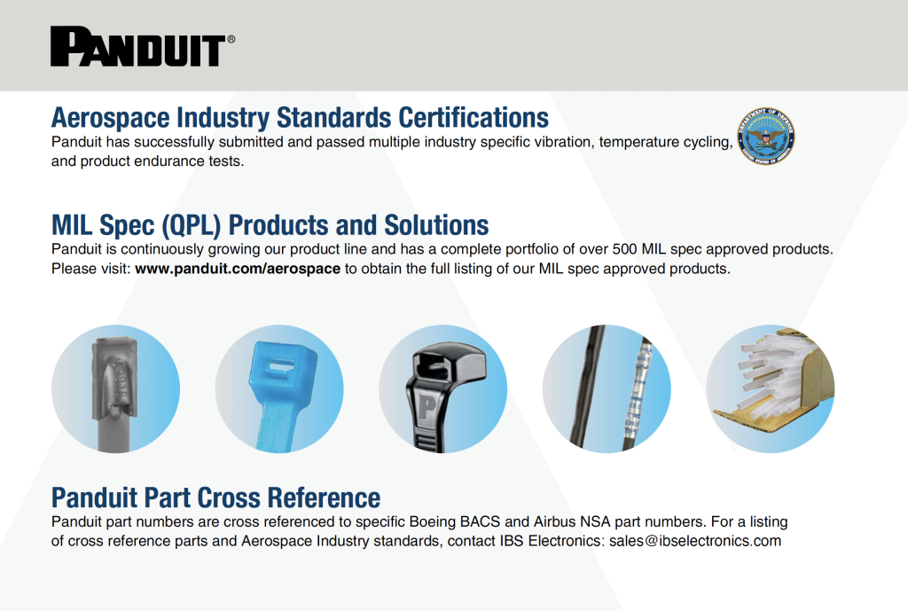 Panduit certifications, products and solutions, and cross reference information.