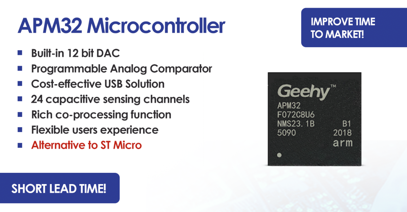 Geehy APM32 Microcontroller features.