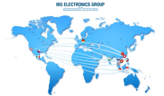 IBS Electronics Group global locations.