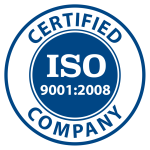 ISO 9001:2008 certified badge.