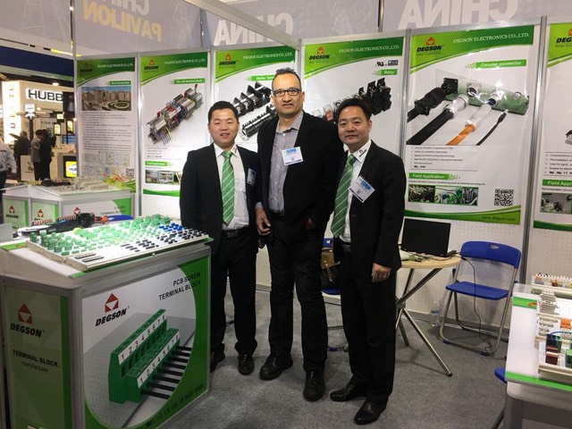 Group photo with IBS Electronics Account Manager, Carlos Morales and Degson representatives during the conference.